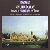 D'Alay: Sonate a violino solo col basso / Cadossi, et al