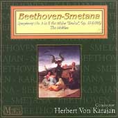 Beethoven: Symphony no 3;  Smetana: Moldau / Karajan, et al