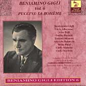 Vocal Archives - Beniamino Gigli Vol 6 - Puccini: La Boh確e
