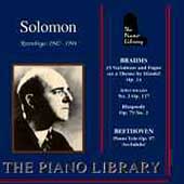 The Piano Library - Brahms, Beethoven / Solomon