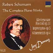 Schumann: Complete Piano Works Vol 3 / Joerg Demus