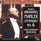Mahler: Symphony no 6 / Abravanel, Utah Symphony Orchestra