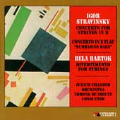 Stravinsky: Concertos;  Bartok: Divertimento / Stoutz