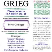 Grieg: Piano Concerto;  Grainger / Grainger, et al