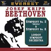 Beethoven: Symphonies no 3 & 8 / Joseph Krips, London SO