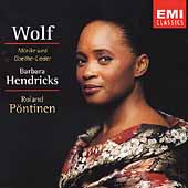 Wolf: Moerike und Goethe-Lieder / Hendricks, Poentinen