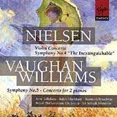 Nielsen: Violin Concerto etc; Vaughan Williams / Sir Yehudi Menuhin, RPO et al