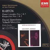 Bartok: Piano Concertos, etc / Barenboim, Menuhin, Boulez
