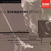 Klemperer Legacy - Brahms: Symphony no 4, etc;  Schumann