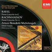 Ravel: Piano Concerto;  Rachmaninoff / Michelangeli, et al