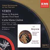 Verdi: Messa da Requiem, etc / Giulini, Schwarzkopf, et al