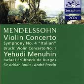 Mendelssohn: Violin Concerto, etc;  Bruch / Menuhin, et al