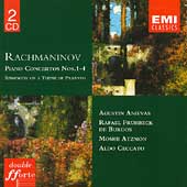 RACHMANINOV:PIANO CONCERTO NO.1-4/PAGANINI RHAPSODY:AGUSTIN ANIEVAS(p)/RAFAEL FRUHBECK DE BURGOS(cond)/MOSHE ATZMON(cond)/ALDO CECCATO(cond)/NPO