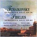 Tchaikovsky: Symphony No.4, Sibelius: Symphony No.5 / Kubelik, Hannikainen