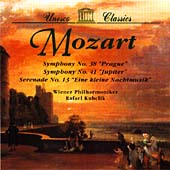 Mozart: Symphonies Nos 38,41, Serenade No 13 / Kubelik et al