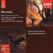 BRAHMS:PIANO CONCERTO NO.1/NO.2/ACADEMIC FESTIVAL OVERTURE/TRAGIC OVERTURE/HAYDN VARIATIONS:DANIEL BARENBOIM(p)/JOHN BARBIROLLI(cond)/NPO/VPO