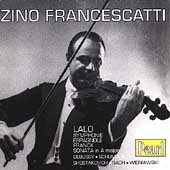Zino Francescatti - Lalo, Franck, Debussy, Schumann, et al