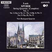 Spohr: String Quartets Vol 3 / New Budapest Quartet