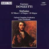 Donizetti: Sinfonias - Transcribed from String Quartets/ Geza Oberfrank(cond), Failoni Orchestra, etc