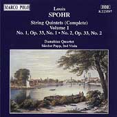 Spohr: String Quintets Vol 1 / Danubius Quartet, Sandor Papp