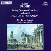 Spohr: String Quintets Vol 3 / New Haydn Quartet, Papp