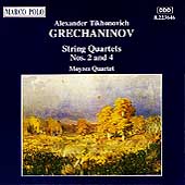 Grechaninov: String Quartets no 2 & 4 / Moyzes Quartet
