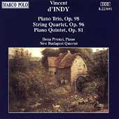 D'Indy: Piano Trio, String Quartet, etc / Prunyi, et al