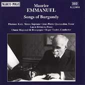 Emmanuel: Songs of Burgundy / Toulet, Katz, Quenaudon, et al