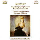 Mozart: Salzburg Symphonies, etc / Edlinger, Istropolitana