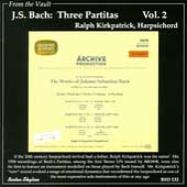 FROM THE VAULT:J.S.BACH:3 PARTITAS VOL.2:BWV.825/826/830:RALPH KIRKPATRICK(cemb)