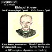 Strauss: Der Kraemerspiegel, Cello Sonata / Skram, Lavotha et al