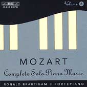 Mozart: Complete Solo Piano Music Vol 8 / Ronald Brautigam