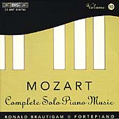 Mozart: Complete Solo Piano Music Vol 10 / Ronald Brautigam