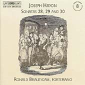 Haydn: Cpte Solo Keyboard Music, vol 8 - Sonatas 28, 29 & 30 / Brautigam