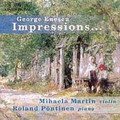 Enescu: Impressions d'enfance etc / Martin, Pontinen
