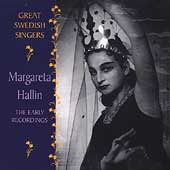 Great Swedish Singers / Margareta Hallin - Early Recordings