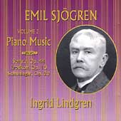 Sjogren: Piano Music vol 2 / Ingrid Lindgren