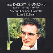 3 Rare Symphonies in D - Sarrier, Arriaga, Vorisek / Zollman