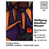 Mozart: Piano Concerti Vol 1 /Beldi, Klein, Hamburg Soloists