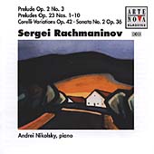 Rachmaninov:Piano Works -Prelude op.2/Preludes op.23/Corelli Variation op.42/etc:Andrei Nikolsky(p)