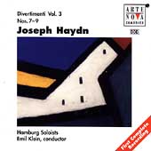 Haydn: Divertimenti Vol 3 / Emil Klein, Hamburg Soloists