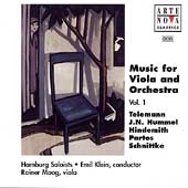 Music for Viola and Orchestra Vol 1 -Telemann/Hummel/Hindemith/etc (1/1996):Emil Klein(cond)/Hamburg Soloists/etc