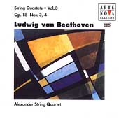 アレクサンダー弦楽四重奏団/Beethoven: String Quartets Vol 3 / Alexander Quartet