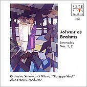 Brahms: Serenades No.1/No.2: Alun Francis(cond)/Milan Verdi Grand Symphony Orchestra