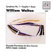 Walton: Scapino, Siesta, Symphony no 1 / Adrian Leaper