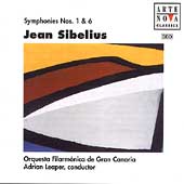 Sibelius: Symphonies no 1 & 6 / Leaper, Gran Canaria PO