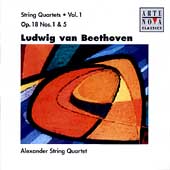 Beethoven: String Quartets Vol 1 - Op 18 no 1 & 5