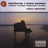 Beethoven:Piano Sonatas:No.8 "Pathetique"/No.14 "Moonlight"/No.23 "Appassionata"/etc (1962-63):Arthur Rubinstein(p)