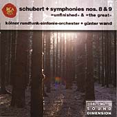 Schubert:Symphonies No.8 (1980)/No.9 (1977):Gunter Wand(cond)/Cologne Radio Symphony Chorus