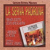 Pergolesi :La Serva Padrona (1960):Renato Fasano(cond)/Virtuosi di Roma Orchestra